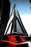 Placeholder: Avengers stark tower buliding architecture futuristic-modern stlye. geometric form,