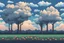 Placeholder: SKY WITH CLOUDS BACKGROUND PIXEL ART