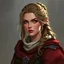 Placeholder: a pretty middle-aged woman, medieval, fantasy, mercenary, elven, digital art, stylised