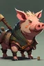 Placeholder: a artur named hanzo that's a pig that looks cool