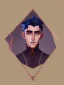 Placeholder: Portrait of a 30 year old strange gay wizard