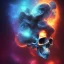 Placeholder: metal magic armoured skull MUSHROOMS stars galaxy SPACE lANDSCAPE BURNING IN BLUE FLAMES hellfire abyss math