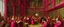 Placeholder: A magenta party in a library painted by Albrecht Durer