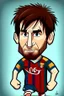 Placeholder: Lionel Messi Footballer cartoon 2d