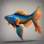 Placeholder: Create a Texture, Inspired from Mandarin Dragonet Fish Tail, 3d Realist Detailed