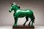 Placeholder: a dream of a horse, edmonia lewis, john pawson, zigzag tribal vibe, truncated snout under visor, by Alexander Archipenko, equestria, zoomorphic, rusty iron and/or green glass surfaces, excellent translucency, by Ursula Wood, delftware