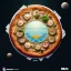 Placeholder: 100mm photo of isometric floating island in the sky, surreal pizza with pizza, intricate, high detail, behance, microworlds smooth, macro sharp focus, centered