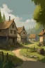 Placeholder: days in the peaceful village, where life moved at a gentle pace.