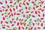 Placeholder: giftwrap pattern with watercolor of candy, children's book illustration, white parchment paper, wrapping paper, white linen, in the style of e. h. shepard