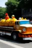 Placeholder: chicken drumstick float in a parade