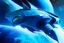 Placeholder: Blue Spaceship, Over Planet, Modern Spaceship, Angular,