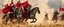 Placeholder: knights and lances tournament, horses hit hard