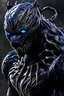 Placeholder: 10k hyper realistic detailed The Black panther fused with venom symbiote