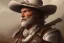 Placeholder: old RUGED cowboy face mountain