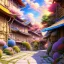 Placeholder: a beautiful digital anime style painting of osaka alleyway, relaxing summer day, masterpiece, sharp focus, intricate details, colourant colors, visually stunning, wide angel camera, octane render, volumetric lighting, vdb clouds, realistic shadows, uhd, 8k, art by hayao miyazaki