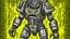 Placeholder: power armor comic style