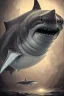 Placeholder:  darkness end, surreal, shark,