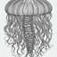 Placeholder: Jellyfish, mandala, minimal lines, cartoon, white back ground color, real style, realistic, minimalistic, minimal black line art, line art, crisp line art, unique coloring sheet, outlined, outline, crisp, crisp line edges, illustration, thin lines, crisp clear lines, line art, clean line art, unique, 8k, amazing, masterpiece, no colors, no dark color, no black color, avoid thick black, minimalistic line edges, pure white back ground, image character full fit to page,