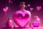 Placeholder: pink heart potions background