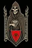 Placeholder: A coat of arms featuring the grim reaper