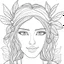 Placeholder: realistic FAIRY, adult, face view, cute, smile, beautiful, full view, realistic, coloring page, only draw lines, coloring book, clean line art, wildlife-inspired, kid style, –no sketch, color, –ar 3:4, white background, minimalistic black lines, 8k, minimal black color, low level black colors, coloring page, use pure black and white colors, avoid thick black colors, thin black line art, avoid colors, perfect shape, perfect clear lines, clear edges,