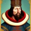 Placeholder: medieval courtier without a face drawn in medieval style