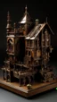 Placeholder: A brownish bronze mechanical factory with magnets painted by Albrecht Durer