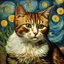 Placeholder: Photograph of a cat by Van Gogh