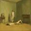 Placeholder: a chimera in a subliminal room, a chimera in a subliminal room, depicted by balthus