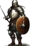 Placeholder: Fantasy Guard in plate armour with a tabard, shield and sword