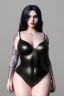 Placeholder: full length photo of a thicc goth girl, highly detailed, 4 k, hdr, smooth, sharp focus, high resolution, award – winning photo