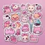 Placeholder: girly stickers template