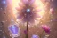 Placeholder: one big crystal subtle flower in a galactic ambiance with a very little beautiful fairy, transparent petals, delicate colors, in the foreground, full of details, smooth, bright sunshine，soft light atmosphere, light effect，vaporwave colorful, concept art, smooth, extremely sharp detail, finely tuned detail, ultra high definition, 8 k, unreal engine 5, ultra sharp focus