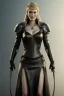 Placeholder: Cersei Lannister as evil dominatrix in black leather, busty, cleavage, curvy, lena headay, angry, stern look. character design by cory loftis, fenghua zhong, ryohei hase, ismail inceoglu and ruan jia. unreal engine 5, artistic lighting, highly detailed, photorealistic, fantasy