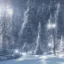 Placeholder: winter landscape, bells, ice, dreamy, science fiction