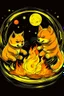 Placeholder: Doge fighting kat and fire ring