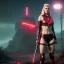 Placeholder: Actress , retro futuristic, Katheryn Winnick, retro, 80s, blood, portrait, samurai style, 16 bit, unreal engine 5, god light, ultra hd, vibrant color, minimal background, neon.