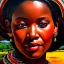 Placeholder: Drawing of 'woman from Ndebele tribe',sweet stare,painting by Earl Norem, simon Bisley,frazetta,西嘛哒, evan lee, Vallejo,kelly,Paul Gauguin oil on canvas, cinematic composition, extreme detail,fit full head inside picture,8k