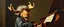 Placeholder: master oil painting by Rembrandt, laughing happy opera mozart moose with a wig, playing big big biggest piano