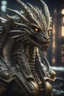 Placeholder: life or death oracle dragon brass virgin boss in the style of Giger and fallout 4 ,,bokeh like f/0.8, tilt-shift lens 8k, high detail, smooth render, down-light, unreal engine