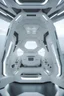 Placeholder: sci-fi spaceship in the style of EVE-online (((side view: 1.4))) , cubically angular shapes, rounded structural elements, rectangular portholes, illuminated from the inside, volumetric light, even lighting, sci-fi design, white color,sky-fi design, view from space, Cinestill 800T octane render, ward winning intricate detail realism 8K Octane, Blender, ,cyborg style