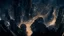 Placeholder: dark cyberpunk city from above the sky, comic style