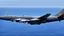 Placeholder: fighter jet fires missile at passenger 747 plane and it explodes over the ocean