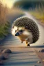 Placeholder: Hedgehog walking