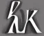 Placeholder: decorative letter K and K as an initial sketch black and white