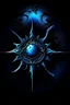 Placeholder: day, symbol of sun, blue color, gothic, darkness