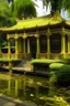 Placeholder: Golden Palace in gardens where waterflow therein