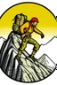 Placeholder: adventurer mountain climber clip art