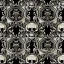 Placeholder: the source of future growth dramatic, elaborate emotive metallic Baroque and Rococo styles to emphasise death as a transcendental, seamless pattern, symmetrical, large motifs, sistine chapel ceiling, 8k image, sharp focus, gothic mothifs and (skulls:1) in rococo style, black metal forge, black colors, perfect symmetry, 3D, no blur, sharp focus, photorealistic, insanely detailed and intricate, cinematic lighting, Octane render, epic scene, 8K