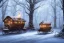 Placeholder: FOREST carriage LANTERN WINTER PATH FALL